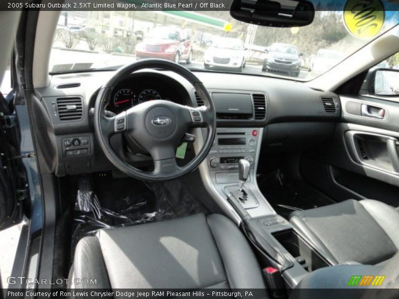 Atlantic Blue Pearl / Off Black 2005 Subaru Outback 2.5XT Limited Wagon