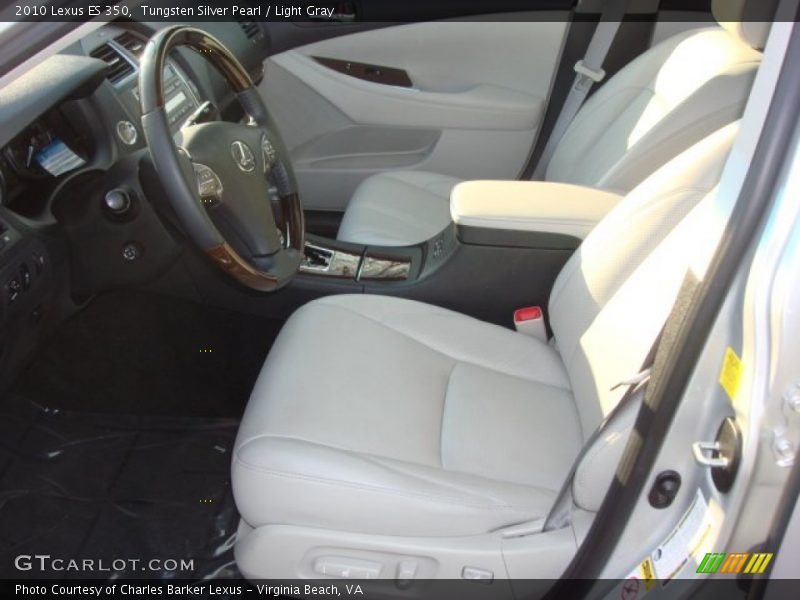 Tungsten Silver Pearl / Light Gray 2010 Lexus ES 350