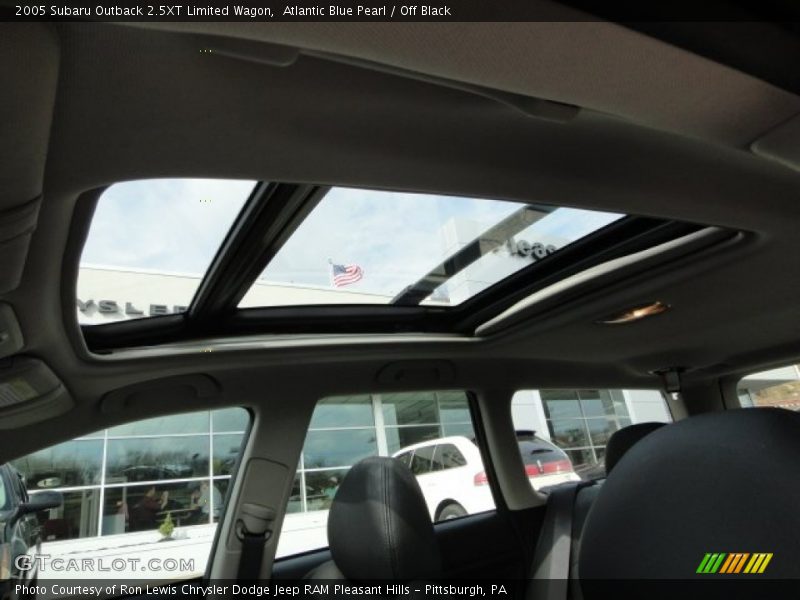 Atlantic Blue Pearl / Off Black 2005 Subaru Outback 2.5XT Limited Wagon