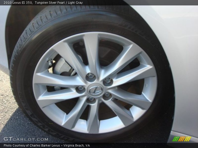 Tungsten Silver Pearl / Light Gray 2010 Lexus ES 350