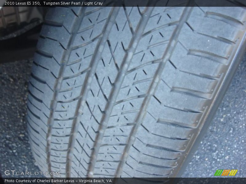 Tungsten Silver Pearl / Light Gray 2010 Lexus ES 350