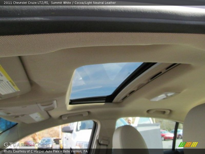 Summit White / Cocoa/Light Neutral Leather 2011 Chevrolet Cruze LTZ/RS