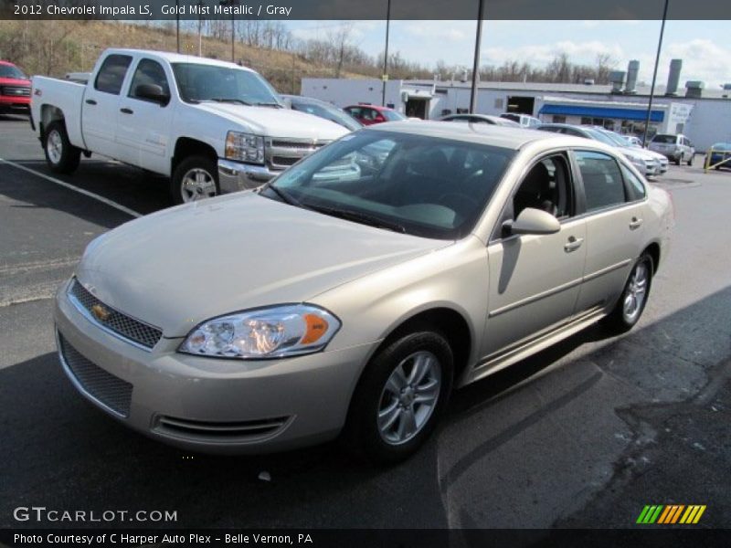 Gold Mist Metallic / Gray 2012 Chevrolet Impala LS
