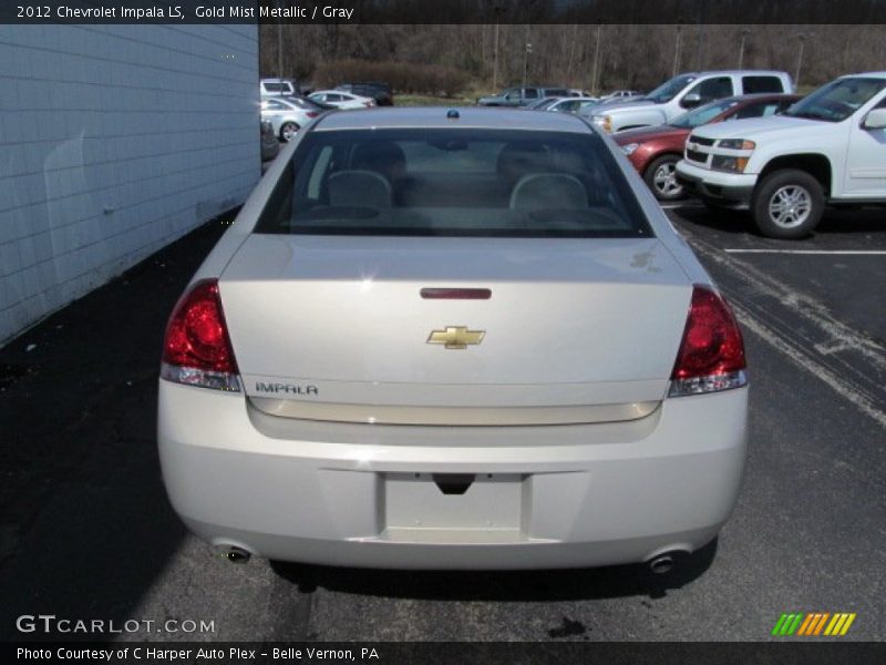 Gold Mist Metallic / Gray 2012 Chevrolet Impala LS