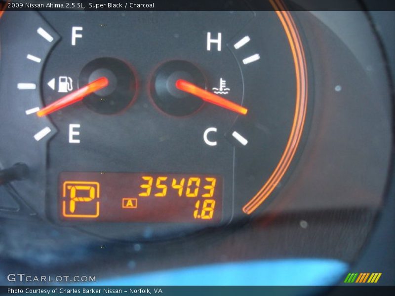 Super Black / Charcoal 2009 Nissan Altima 2.5 SL