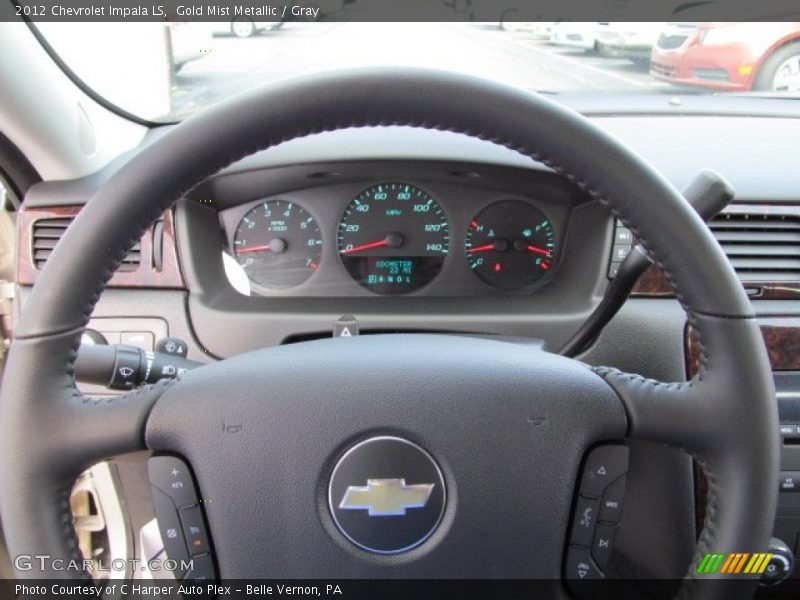 Gold Mist Metallic / Gray 2012 Chevrolet Impala LS