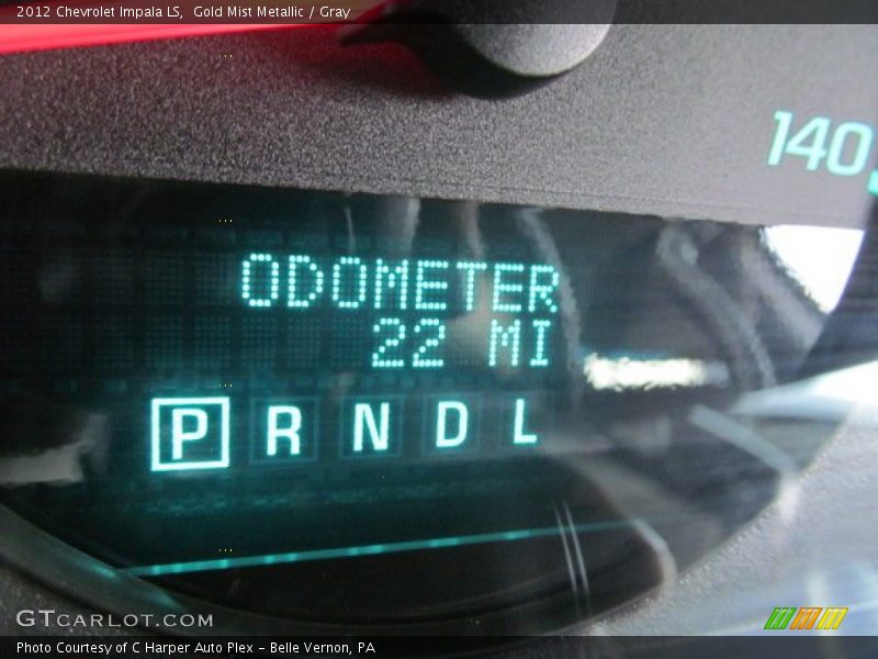 Gold Mist Metallic / Gray 2012 Chevrolet Impala LS