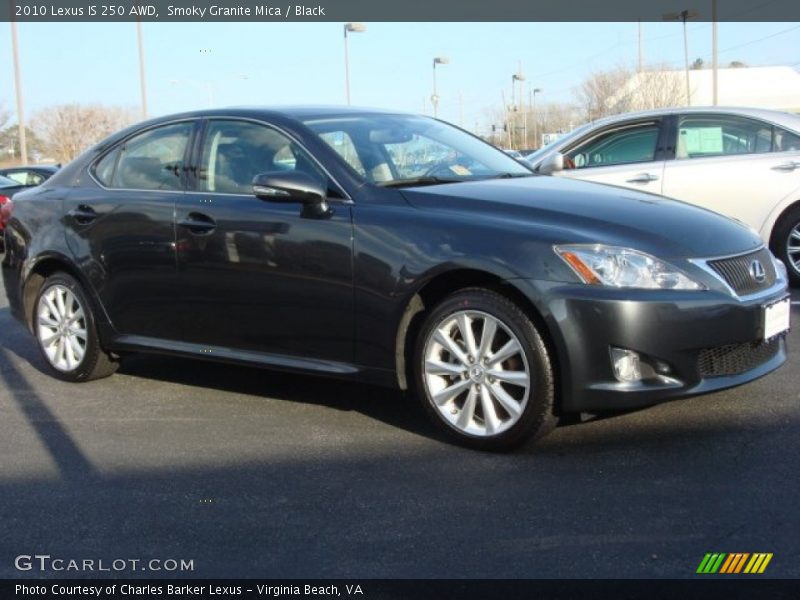 Smoky Granite Mica / Black 2010 Lexus IS 250 AWD