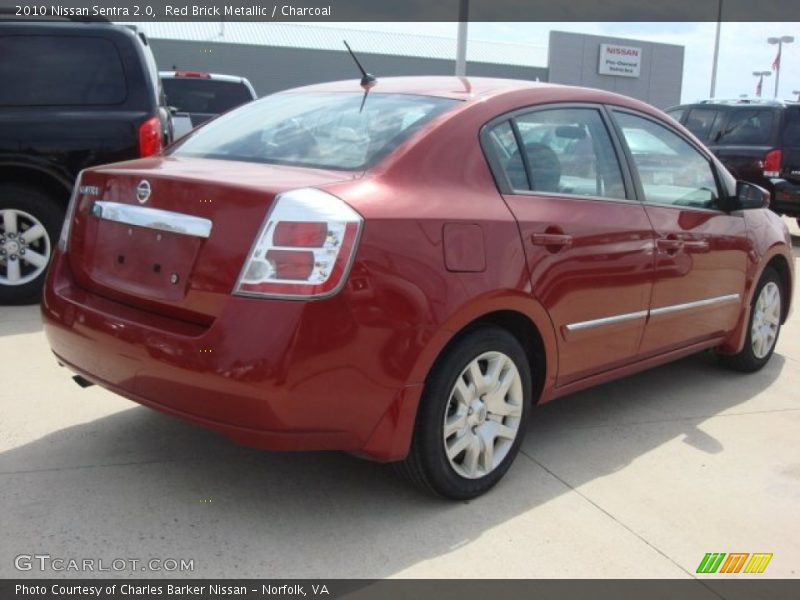 Red Brick Metallic / Charcoal 2010 Nissan Sentra 2.0
