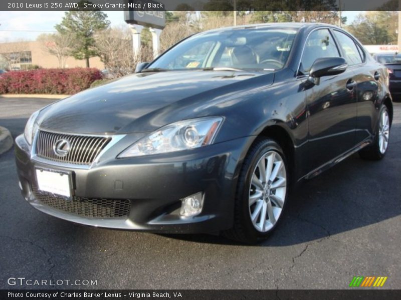 Smoky Granite Mica / Black 2010 Lexus IS 250 AWD