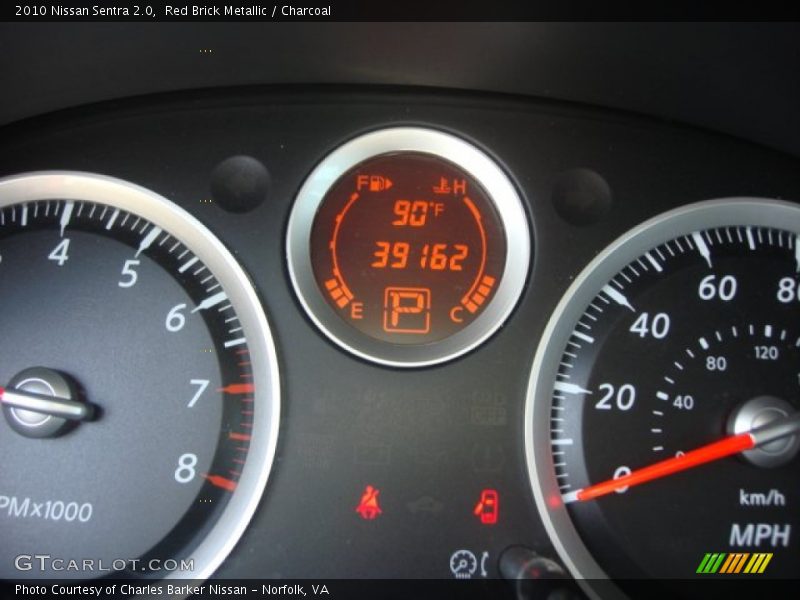 Red Brick Metallic / Charcoal 2010 Nissan Sentra 2.0