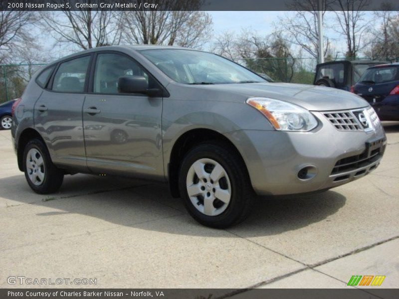 Gotham Gray Metallic / Gray 2008 Nissan Rogue S