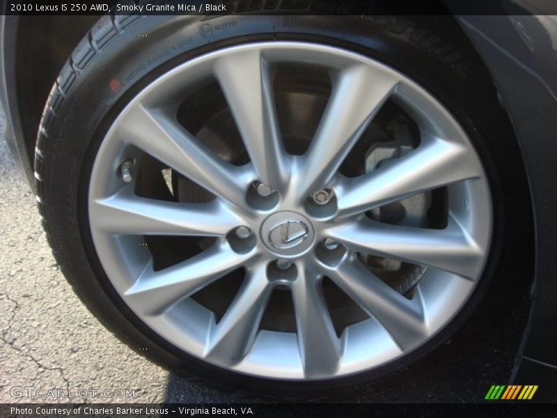 Smoky Granite Mica / Black 2010 Lexus IS 250 AWD