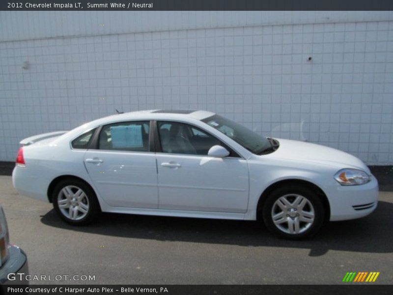 Summit White / Neutral 2012 Chevrolet Impala LT
