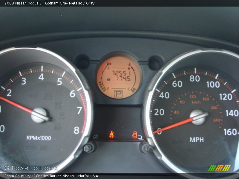 Gotham Gray Metallic / Gray 2008 Nissan Rogue S