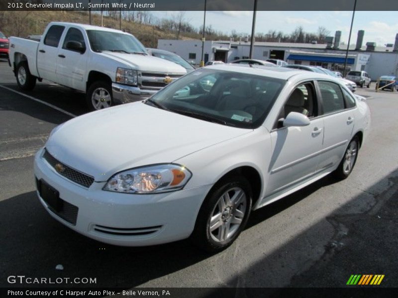 Summit White / Neutral 2012 Chevrolet Impala LT