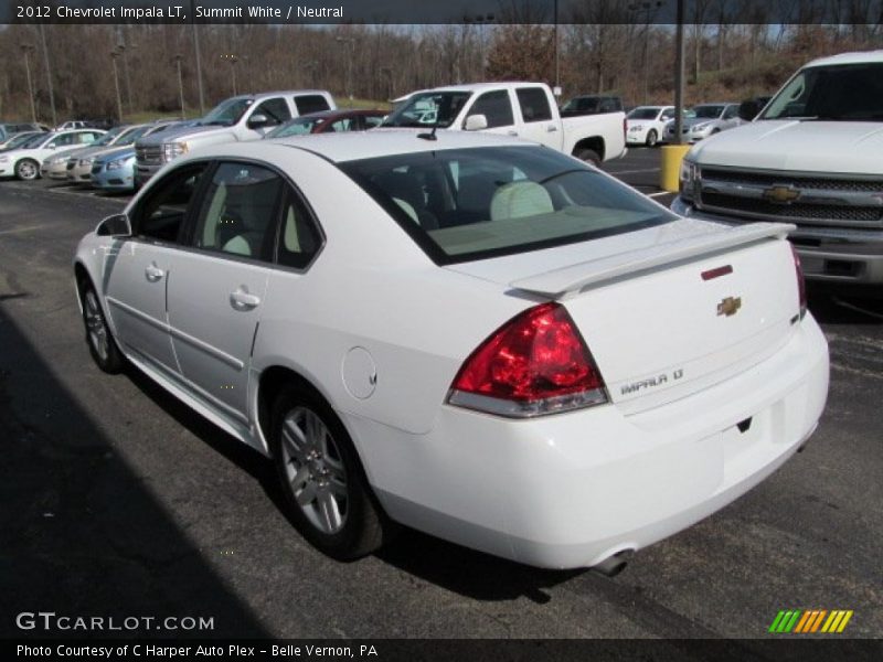 Summit White / Neutral 2012 Chevrolet Impala LT