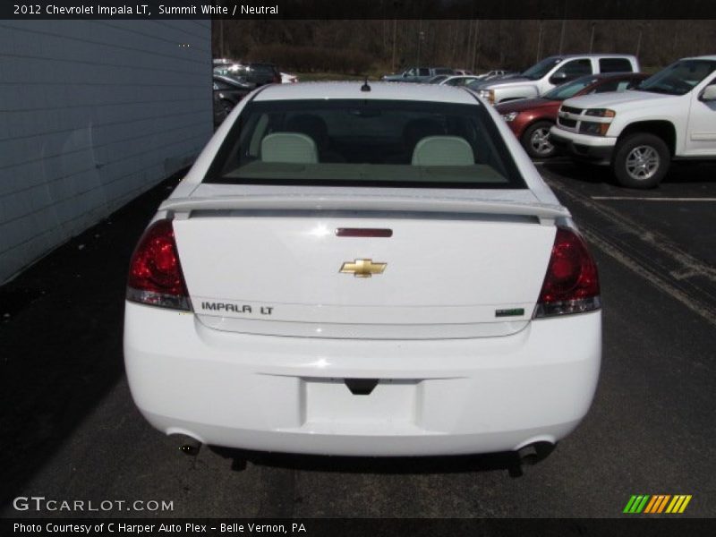 Summit White / Neutral 2012 Chevrolet Impala LT