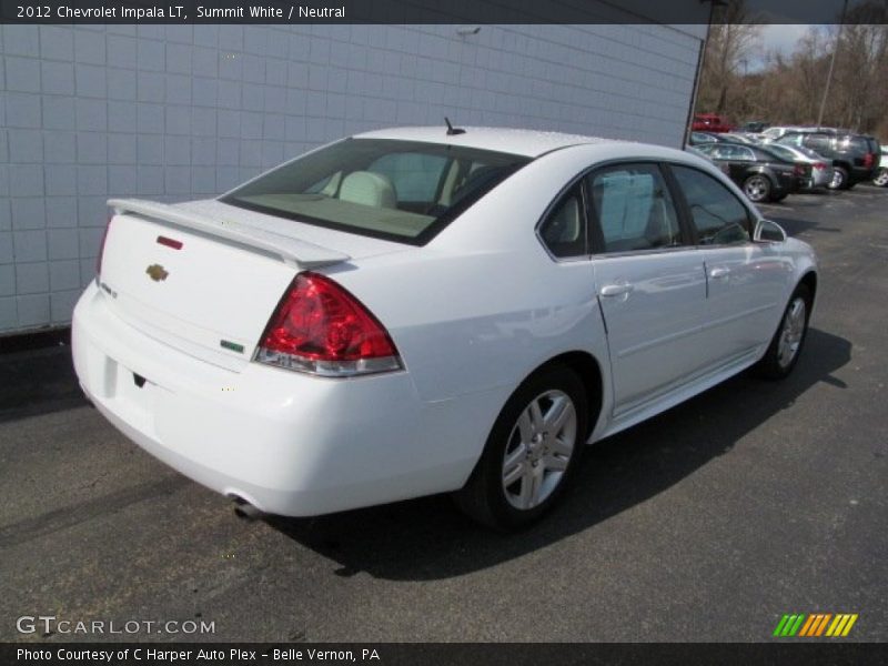 Summit White / Neutral 2012 Chevrolet Impala LT
