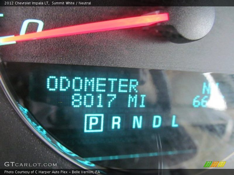 Summit White / Neutral 2012 Chevrolet Impala LT