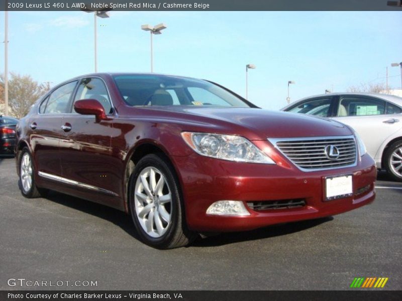 Noble Spinel Red Mica / Cashmere Beige 2009 Lexus LS 460 L AWD