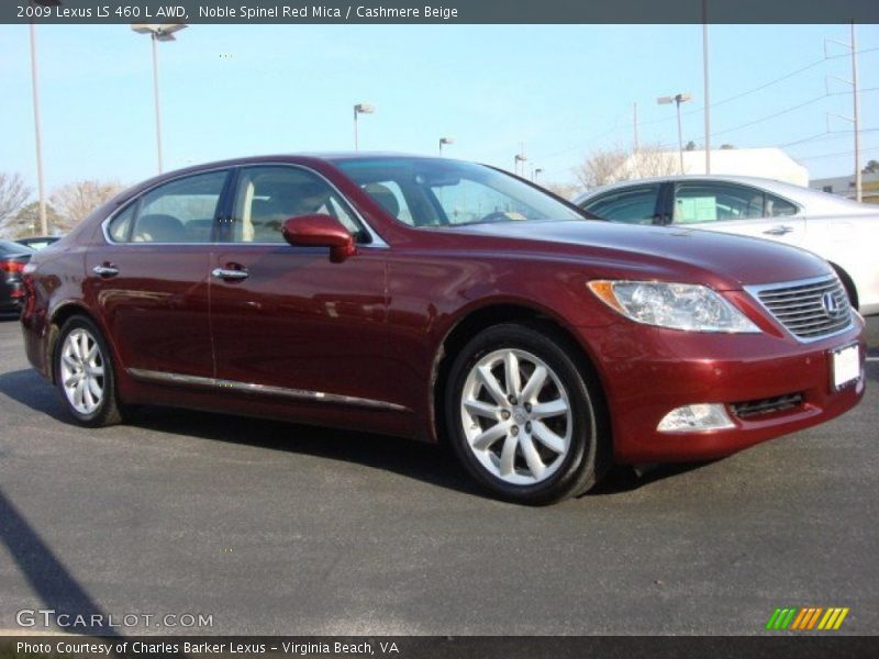 Noble Spinel Red Mica / Cashmere Beige 2009 Lexus LS 460 L AWD