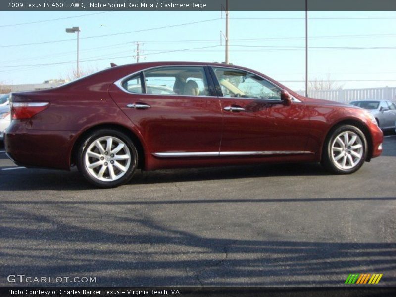 Noble Spinel Red Mica / Cashmere Beige 2009 Lexus LS 460 L AWD