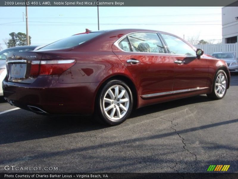 Noble Spinel Red Mica / Cashmere Beige 2009 Lexus LS 460 L AWD