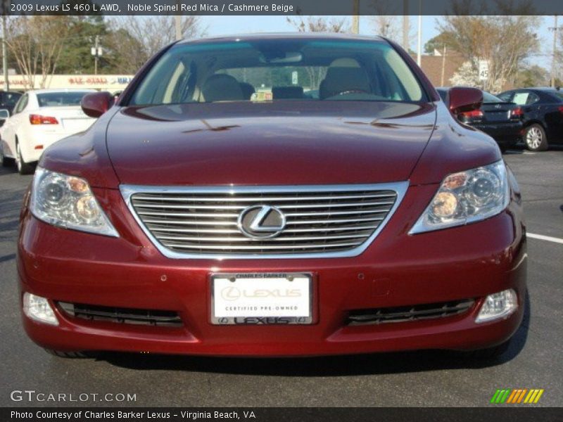 Noble Spinel Red Mica / Cashmere Beige 2009 Lexus LS 460 L AWD
