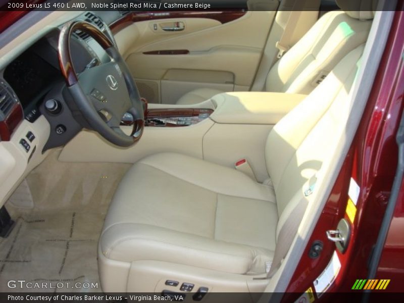Noble Spinel Red Mica / Cashmere Beige 2009 Lexus LS 460 L AWD