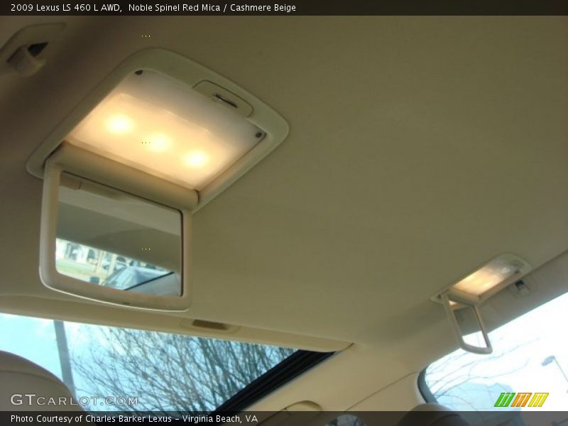 Noble Spinel Red Mica / Cashmere Beige 2009 Lexus LS 460 L AWD