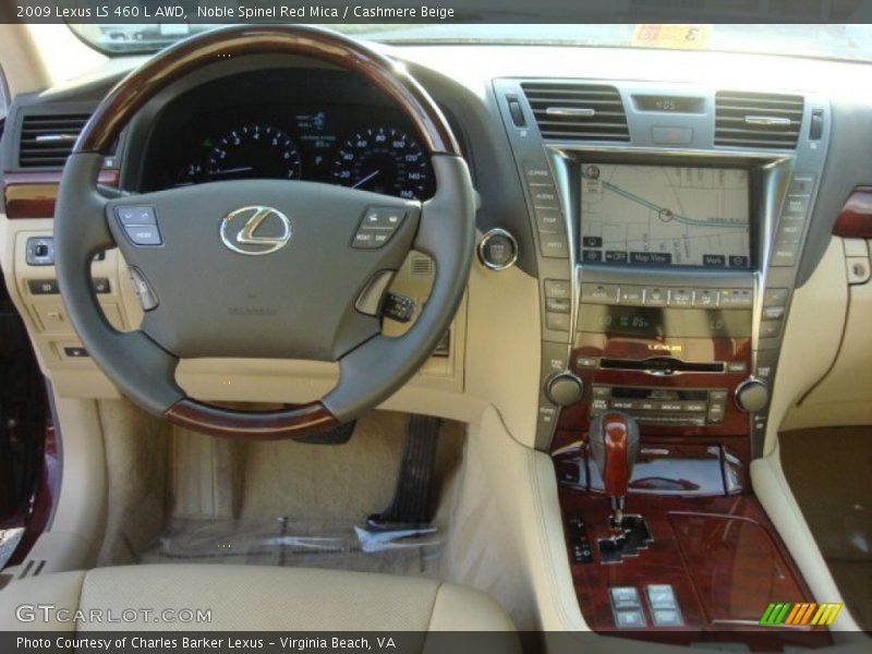 Noble Spinel Red Mica / Cashmere Beige 2009 Lexus LS 460 L AWD