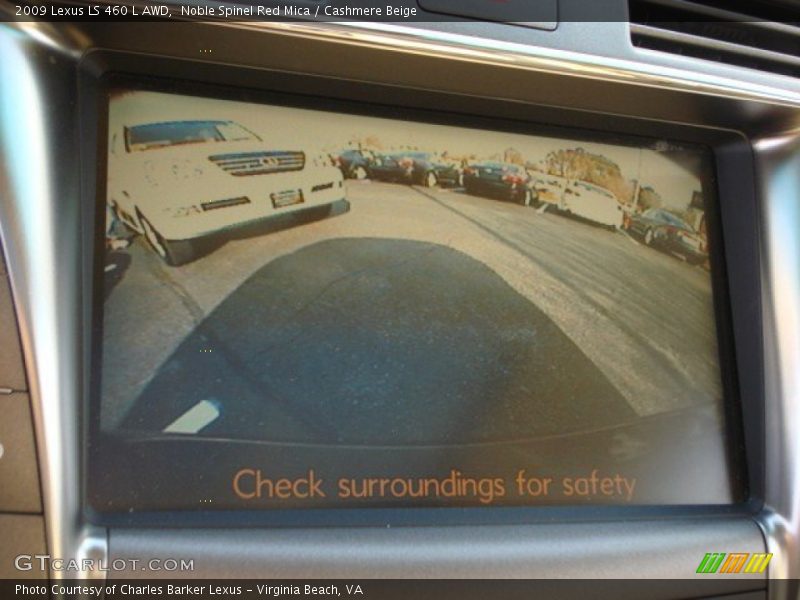 Noble Spinel Red Mica / Cashmere Beige 2009 Lexus LS 460 L AWD