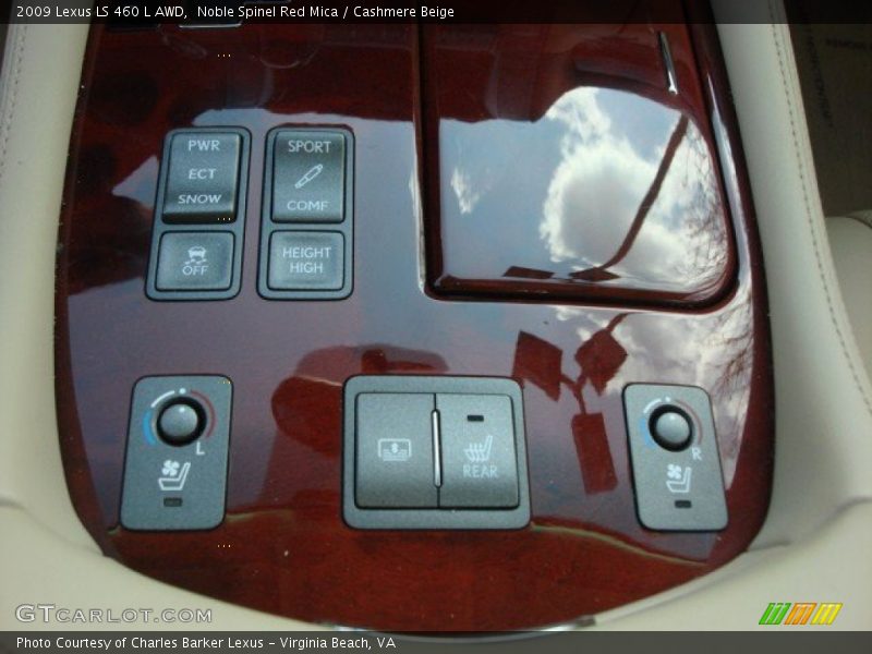 Noble Spinel Red Mica / Cashmere Beige 2009 Lexus LS 460 L AWD
