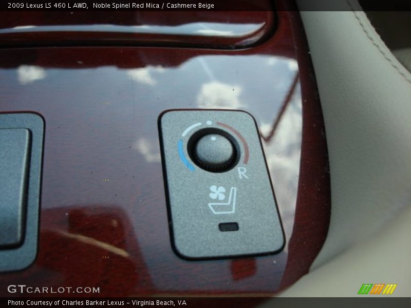 Noble Spinel Red Mica / Cashmere Beige 2009 Lexus LS 460 L AWD