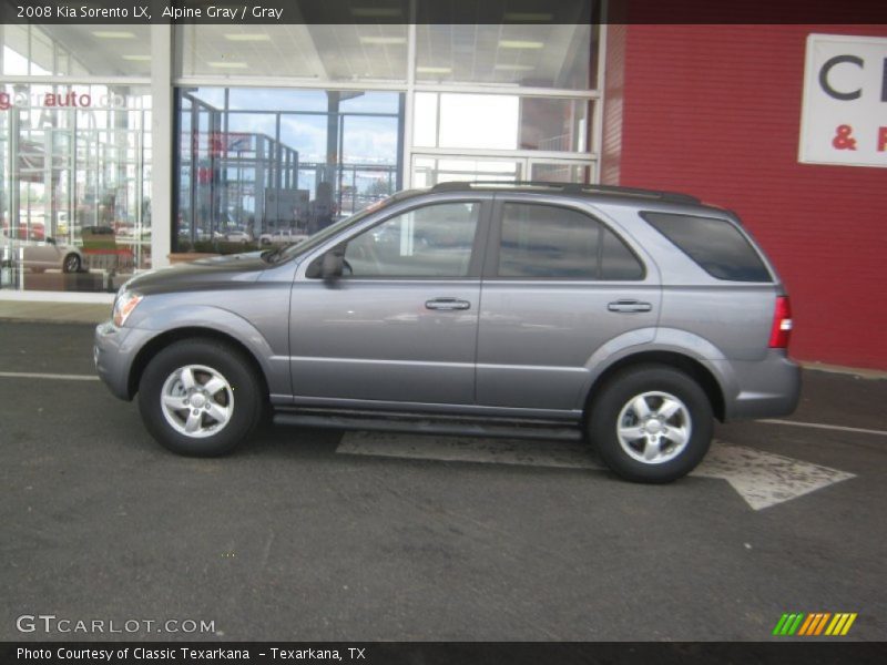 Alpine Gray / Gray 2008 Kia Sorento LX