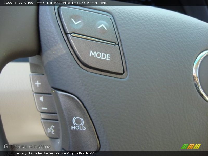 Noble Spinel Red Mica / Cashmere Beige 2009 Lexus LS 460 L AWD
