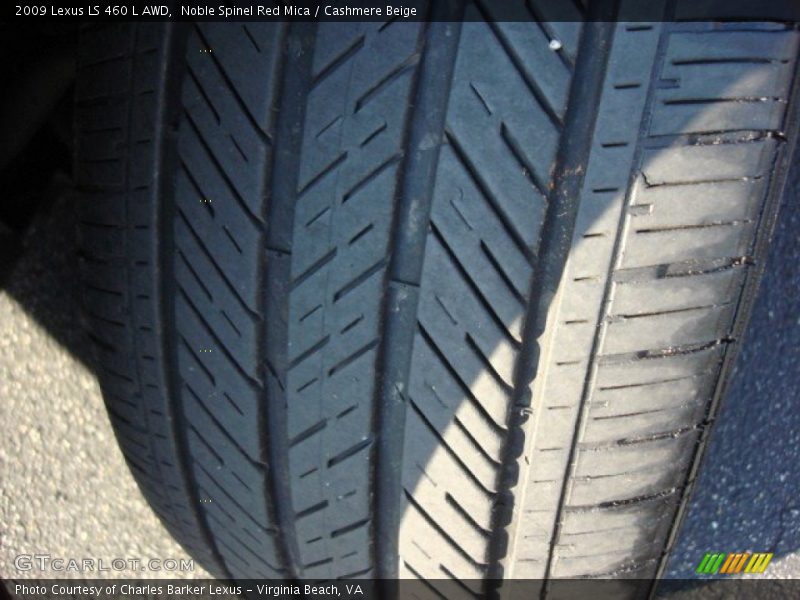 Noble Spinel Red Mica / Cashmere Beige 2009 Lexus LS 460 L AWD