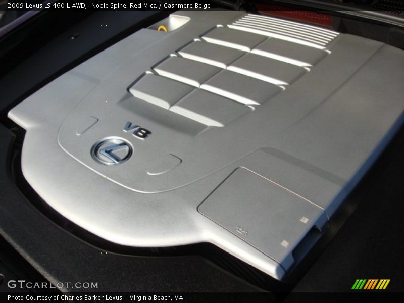Noble Spinel Red Mica / Cashmere Beige 2009 Lexus LS 460 L AWD