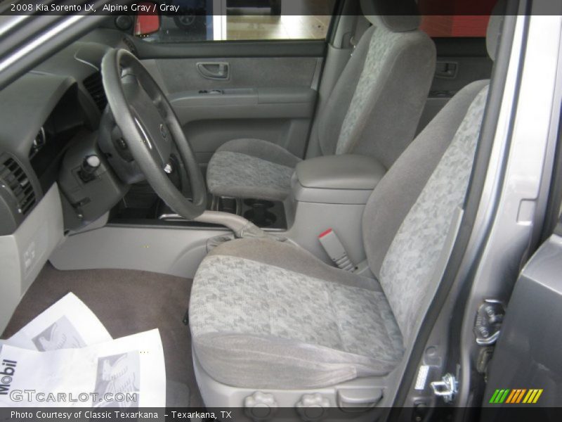 Alpine Gray / Gray 2008 Kia Sorento LX