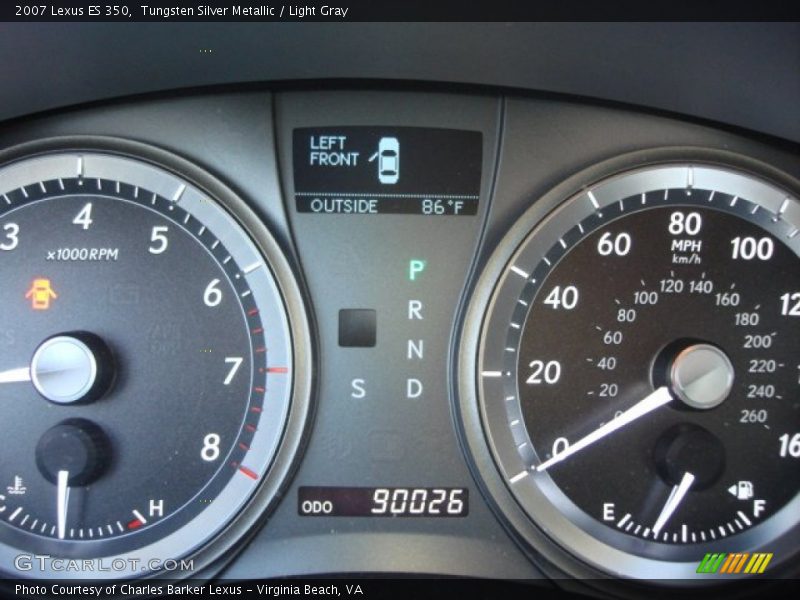 Tungsten Silver Metallic / Light Gray 2007 Lexus ES 350