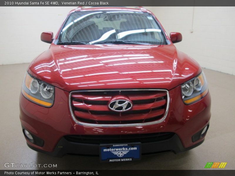 Venetian Red / Cocoa Black 2010 Hyundai Santa Fe SE 4WD