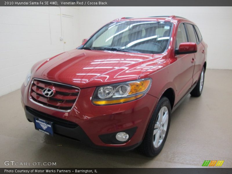 Venetian Red / Cocoa Black 2010 Hyundai Santa Fe SE 4WD