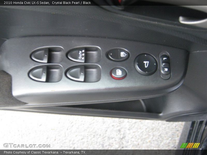 Crystal Black Pearl / Black 2010 Honda Civic LX-S Sedan