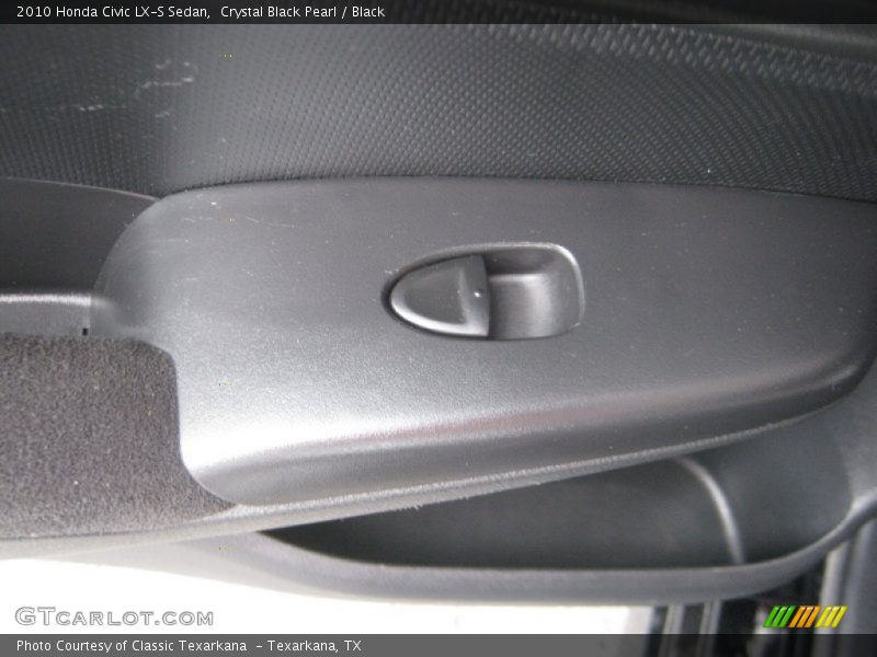 Crystal Black Pearl / Black 2010 Honda Civic LX-S Sedan
