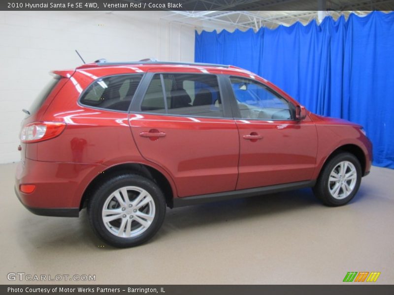 Venetian Red / Cocoa Black 2010 Hyundai Santa Fe SE 4WD