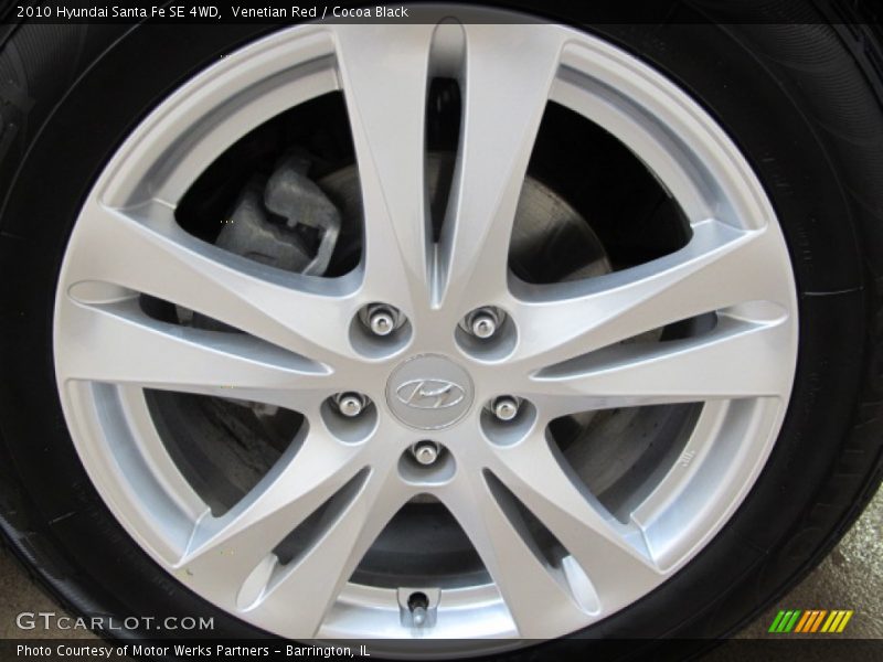 Venetian Red / Cocoa Black 2010 Hyundai Santa Fe SE 4WD