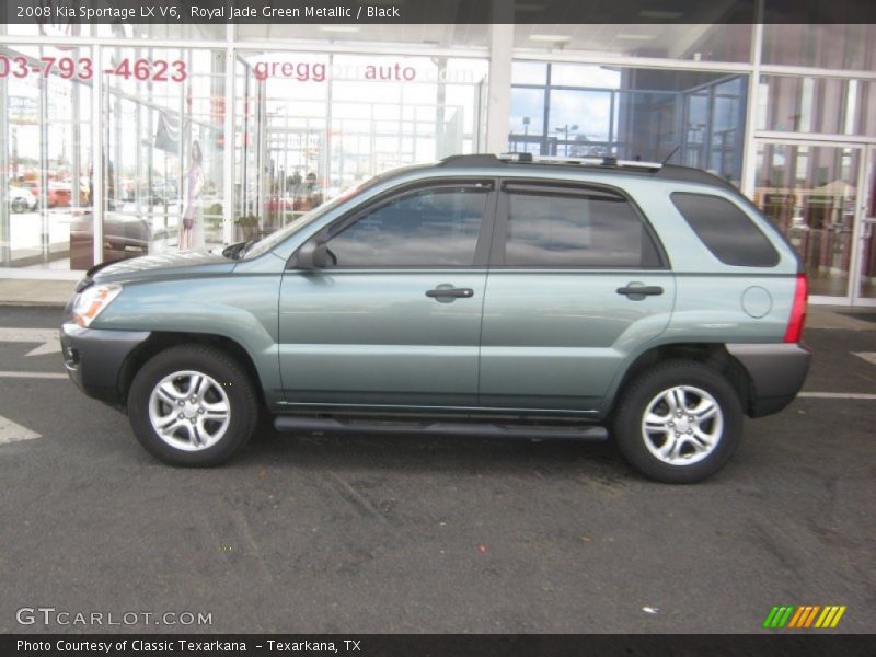 Royal Jade Green Metallic / Black 2008 Kia Sportage LX V6