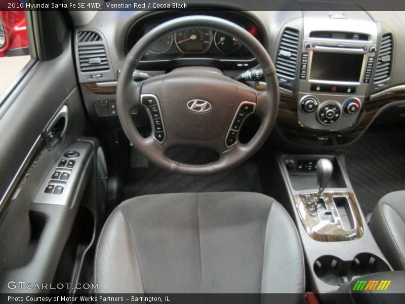 Venetian Red / Cocoa Black 2010 Hyundai Santa Fe SE 4WD