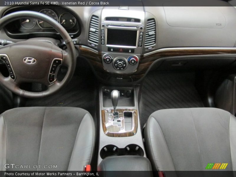Venetian Red / Cocoa Black 2010 Hyundai Santa Fe SE 4WD